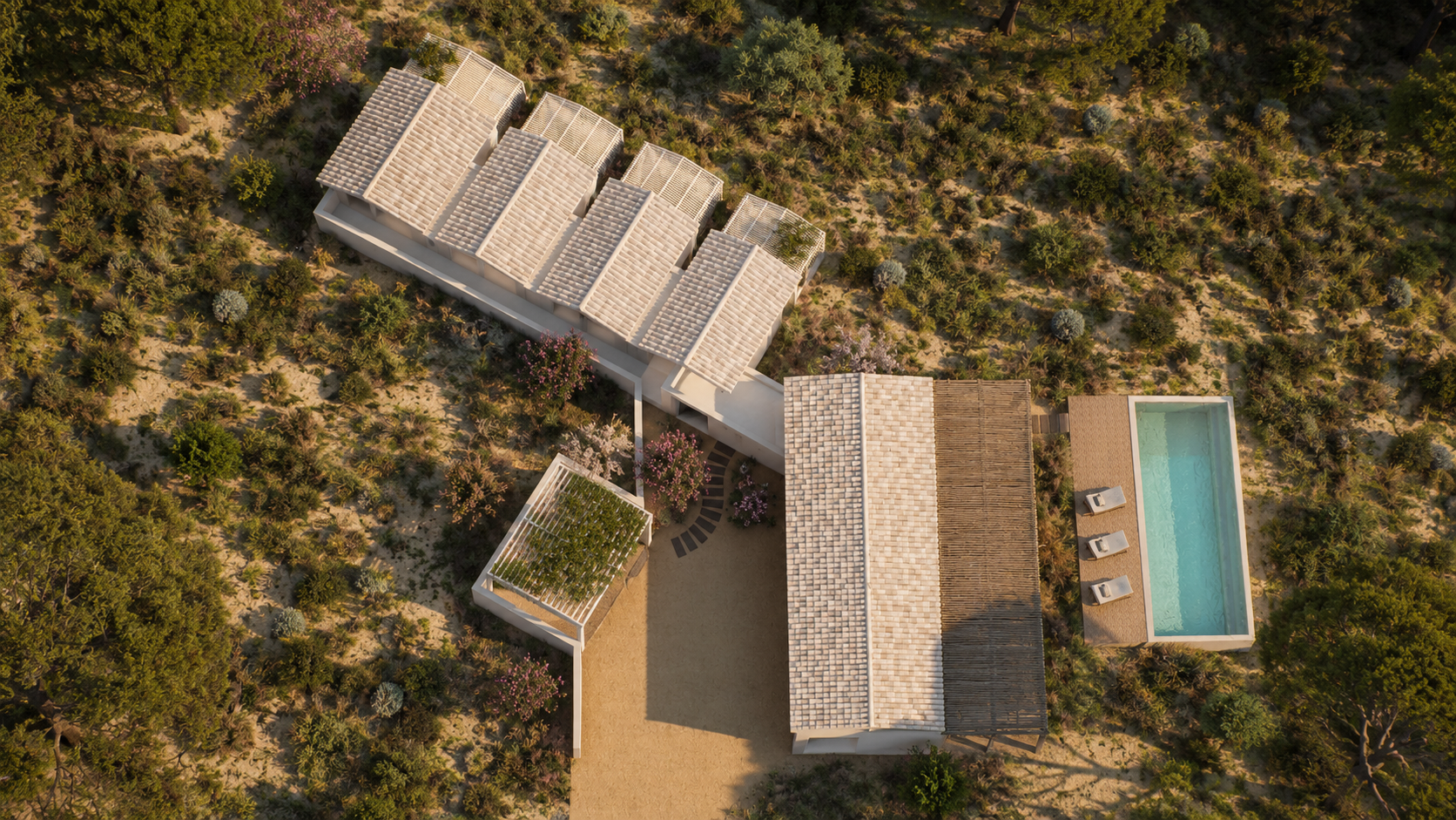 Habitação e piscina — Melides
