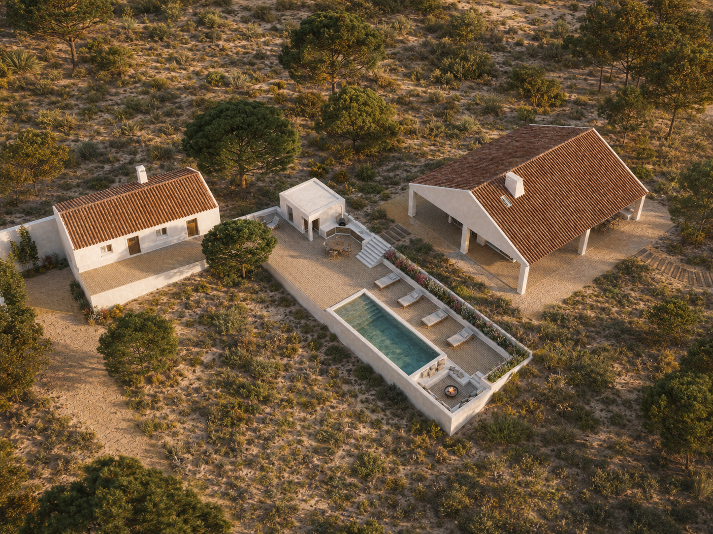 Ampliação de habitação e piscina — Melides