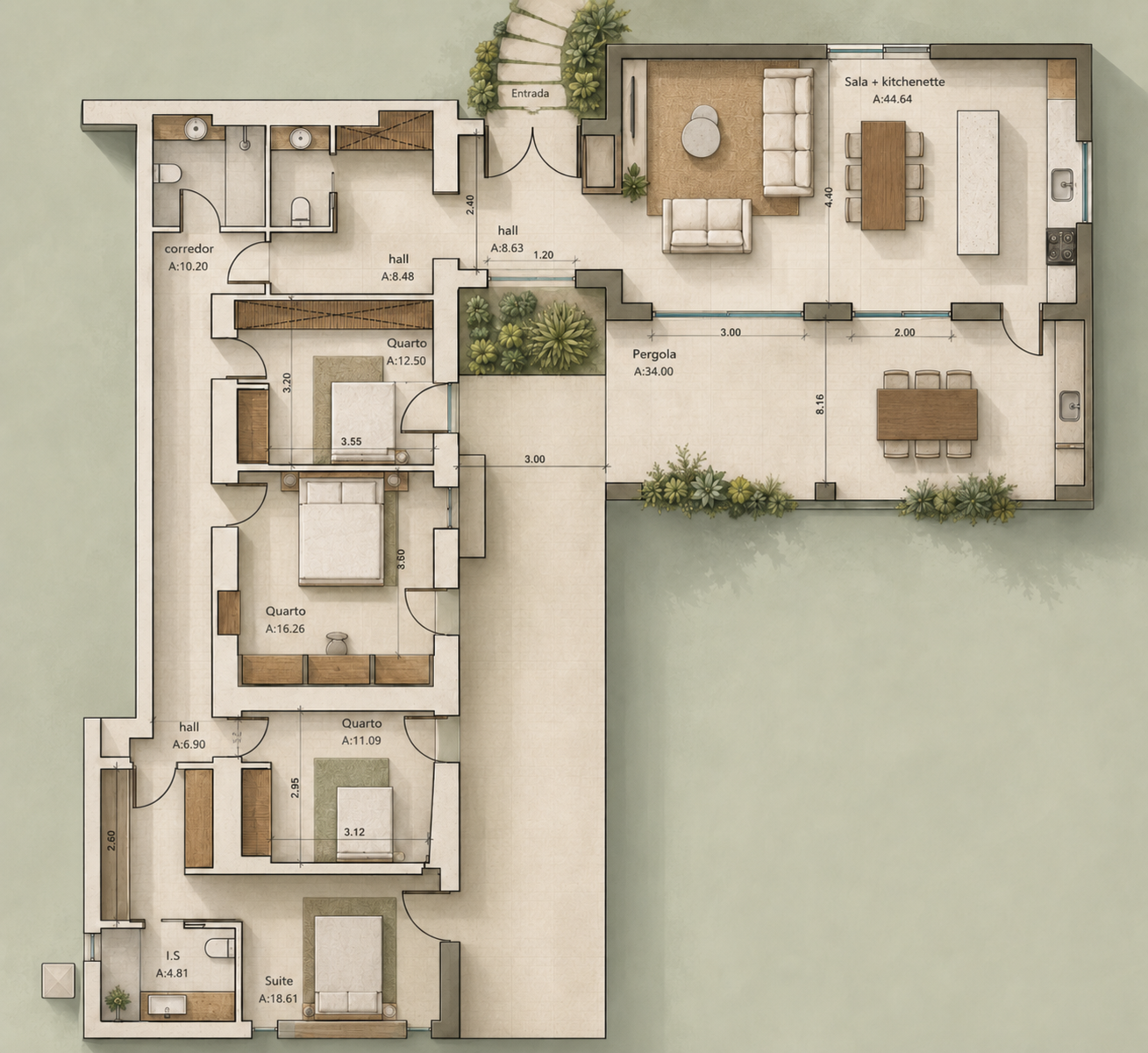 Ampliação e piscina — Melides