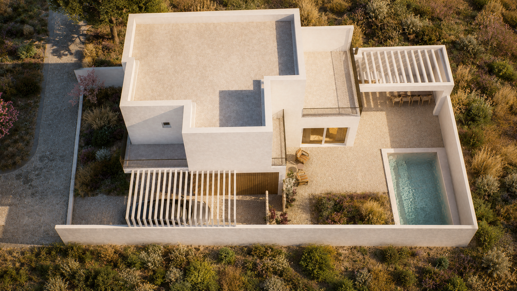 Habitação e piscina — Melides