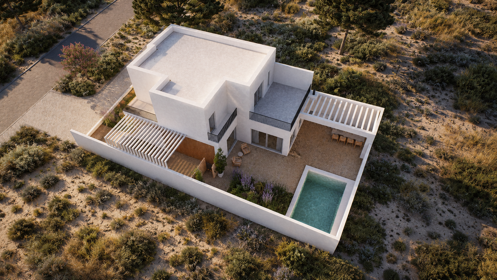 Habitação e piscina — Melides