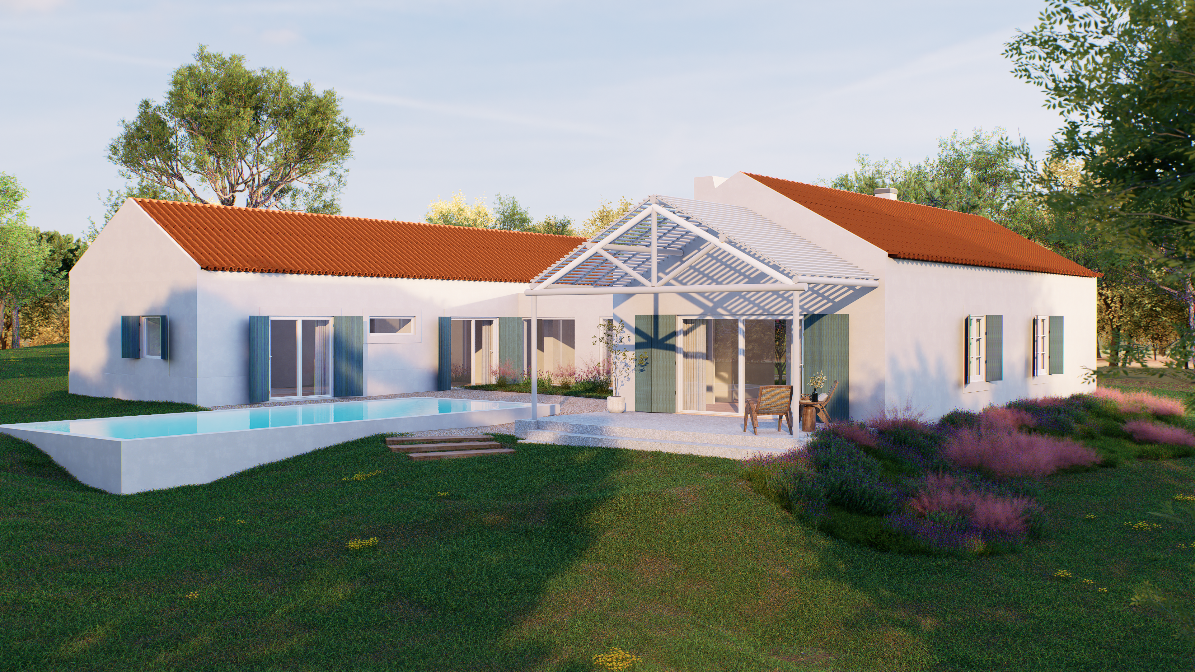 Habitação e piscina - Zambujeira do Mar