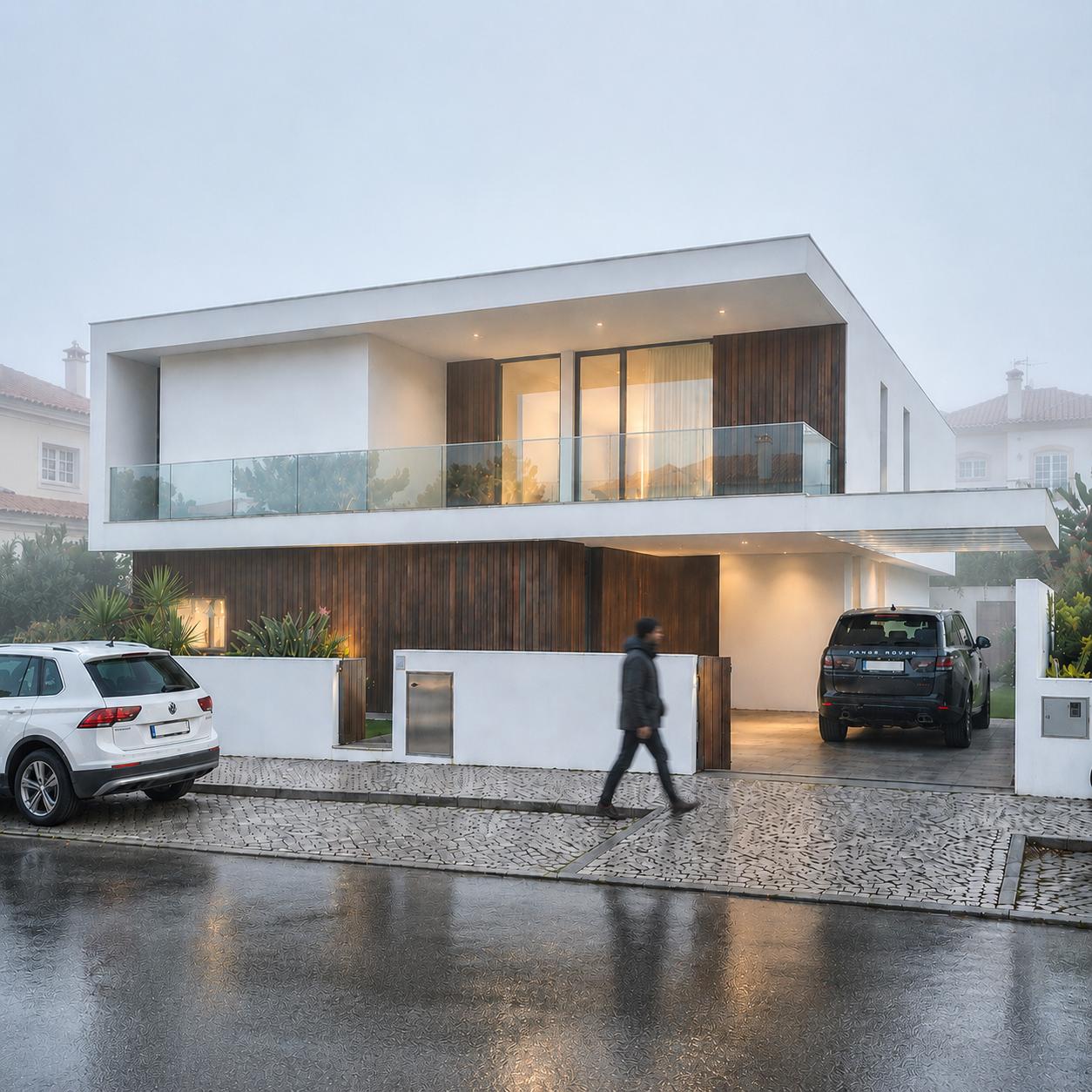 Habitação e piscina
